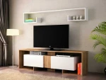 TV staliukas Kalune Design Televizoriaus spintelė Rose - Baltas, Walnut