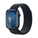 Išmanusis laikrodis Apple Watch Series 9 GPS, 45 mm, Vidurnakčio spalvos aliuminio korpusas su vidurnakčio spalvos sportiniu dirželiu