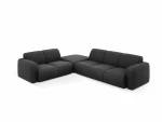 Kairinė kampinė sofa Windsor & Co Lola, 315x250x72 cm, juoda