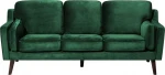 Beliani 3-asmuo velour žalia sofA LAKKA