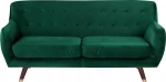 Beliani Velour žalias BODO sofa