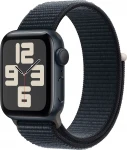 Apple Watch SE GPS 44mm Midnight Aluminium Case with Midnight Sport Loop - MREA3ET/A