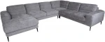 Corner sofa KRISTY RC+LC, pilkas