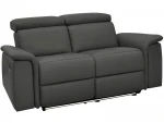 Dvivietė sofa Loft24 Pareli, juoda