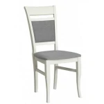 2-jų kėdžių komplektas Forte Kashmir, baltas/pilkas