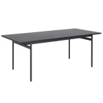 Dining table ANGUS 200x90xH74cm, juodas