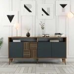 TV staliukas Kalune Design Konsolė Milan 160 - Walnut, Anthracite