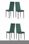 4-ių valgomojo kėdžių komplektas Loft24 Becca, žalias