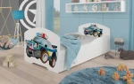 Vaikiška lova Adrk Furniture Pepe Police, 80x160 cm, balta