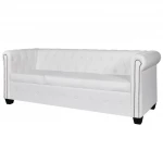 Trivietė sofa, baltos spalvos