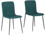 2-jų valgomojo kėdžių komplektas Loft24 Faye, žalias