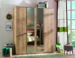 Kalune Design Spinta Mocha 4 Doors Wardrobe