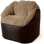 Sako sack pouffe Fluffy cappuccino XXL 140 x 90 cm