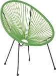 Beliani ACAPULCO II žalioji rotango kėdė