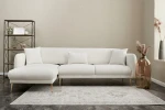 Hanah Home CREAM Kampinė sofa-lova Simena Left - Kreminis