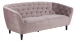 Trivietė sofa Ria, rožinė