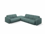 Kairinė kampinė sofa Windsor & Co Lola, 315x250x72 cm, šviesiai žalia