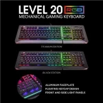 Klaviatūra Thermaltake Level 20 RGB Juodas Žalias (KB- LVT - RGBRUS- 01)