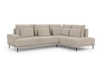 Dešininė kampinė sofa Bogart Nicole, smėlio