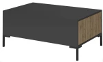 Kavos staliukas ADRK Furniture Larista, juodas/rudas
