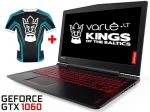 Lenovo Legion Y520 15.6" FullHD (1920x1080) IPS matinis / Intel Core i7-7700HQ iki 3.8Ghz / 16Gb DDR4 2400Mhz RAM / 2Tb HDD + 512Gb SSD PCIe / GeForce GTX1060 6Gb GDDR5 / HD kamera / USB 3.1 / HDMI / Šviečianti klaviatūra