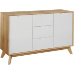 Komoda Sideboard, balta/ruda