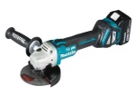 MAKITA KAMPINIS ŠLIFULĖLIS 18V‐125mm 2 x 5.0Ah LI-ION REG. BLDC AWS lagaminas MAKPAC DGA514RTJU