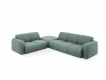 Kairinė kampinė sofa Windsor & Co Lola, 315x250x72 cm, šviesiai žalia