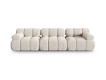 Modulinė sofa Micadoni Bellis, 282x94x64 cm, balta