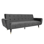 Sofa bed FALUN 214x83xH82cm, pilkas velvet