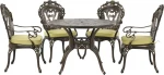 Lauko baldų komplektas Beliani Sodo stalo rinkinys ir 4 SAPRI kėdės