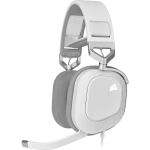 Corsair Ausinės Žaidimams HS80 RGB Su mikrofonu, Baltos, Over-Ear Su laidu