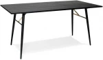 Dining table LUXEMBOURG 160x90xH75cm, juodas