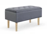 Fotelis CLEO bench with storage, color: pilkas