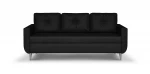 Sofa - lova Bellezza Red, juoda