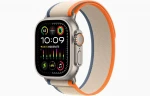 Apple Watch Ultra 2 GPS + Cellular, 49mm Titanium Case with Orange/Beige Trail Loop - M/L MRF23UL/A