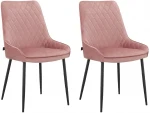 2-jų valgomojo kėdžių komplektas Loft24 Maya, rožinis