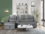 Trivietė sofa Loft Dallas, pilka