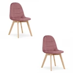2-ių kėdžių komplektas Oskar Bora, rožinis