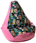 Sako bag pouffe Pear print pink-PAW Patrol XXL 140 x 100 cm