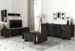 TV staliukas Kalune Design Svetainės baldų rinkinys Veyron Set 2