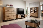 Cama living room set LOTTA 1 (RTV stand 160 + display cabinet 120 + sideboard 110 4D + coffee table 60)