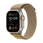 Apple Watch Ultra 2 GPS + Cellular 49mm Natural Titanium Case with Tan Alpine Loop - Small MX4E3EL/A