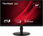 ViewSonic 24" 16:9 1920 x 1080 FHD SuperClear® IPS LED monitorius su VGA, HDMI, DipsplayPort, USB, garsiakalbiais ir visiškai ergonomišku stovu