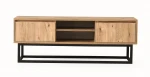 TV staliukas Kalune Design Belinda 180 cm, juodas/rudas