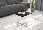Kavos staliukas ADRK Furniture Diana 50x50cm, juodas/baltas