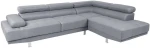 Fotelis Corner sofa GALVIN RC, light pilkas