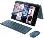 Lenovo Yoga Book 9 13IMU9 Intel Core Ultra 7 155U Hybrid (2-in-1) 33.8 cm (13.3") Jutiklinis ekranas 2.8K 32 GB LPDDR5x-SDRAM 512 GB SSD Wi-Fi 6E (802.11ax) Teal Windows 11