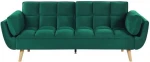 Shumee Beliani Veliūrinė sofa-lova žalia ASBY