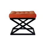 Pouffe Capraz - Black, Orange